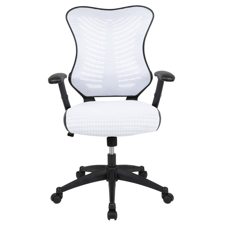 Siwar High-Back Designer Ergonomic Office Chair with Adjustable Armrests by Flash Furniture Flash Furniture Upholstery Color: White