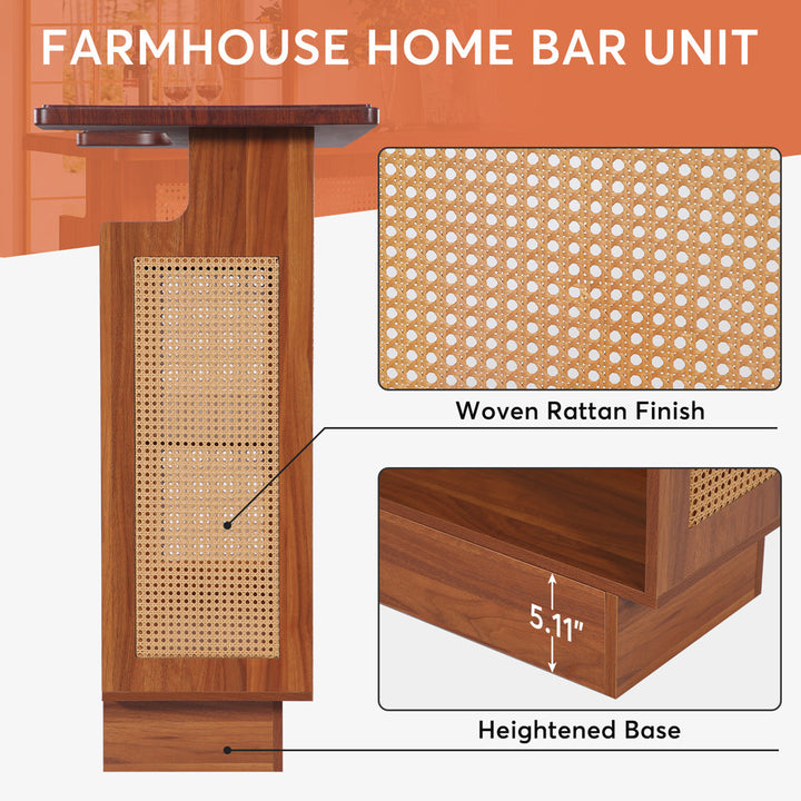 Minkley 47.2 Bar Cabinet Bay Isle Home™