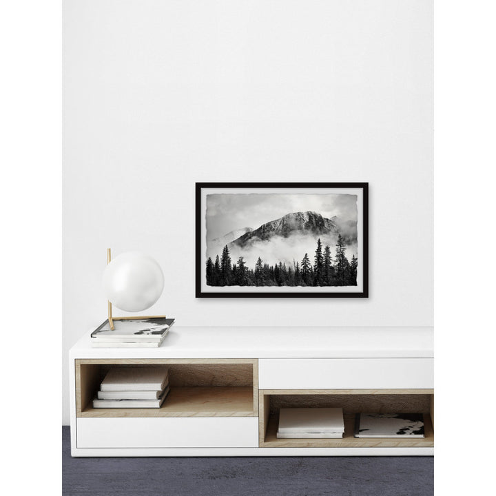 'Forest On Fog' Framed Print Loon Peak® Size: 30" H x 45" W x 1.5" D