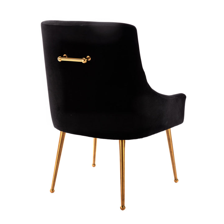 Magallanes Velvet Upholstered Side Chair (Set of 2) Willa Arlo™ Interiors Upholstery Color: Black