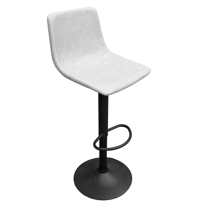 17 Stories Tilbury Modern Adjustable Bar Stool With Footrest & 360-Degree Swivel 17 Stories Upholstery: Light Gray, Number of Stools: 1