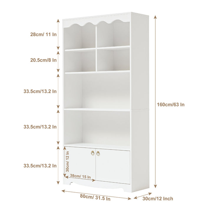 Saxapahaw 63" H x 31.5" W Standard Bookcase Ebern Designs