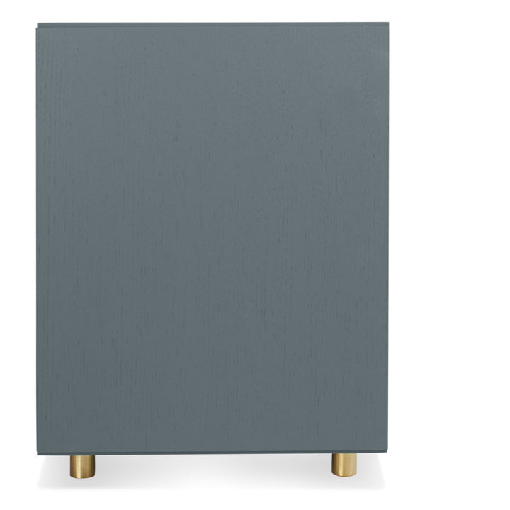 Dang 2 - Drawer Vertical Filing Cabinet Blu Dot Color: Marine Blue