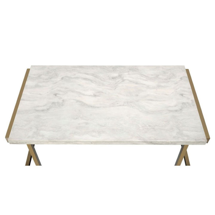 Luthersville Sled Coffee Table in Champagne Willa Arlo™ Interiors