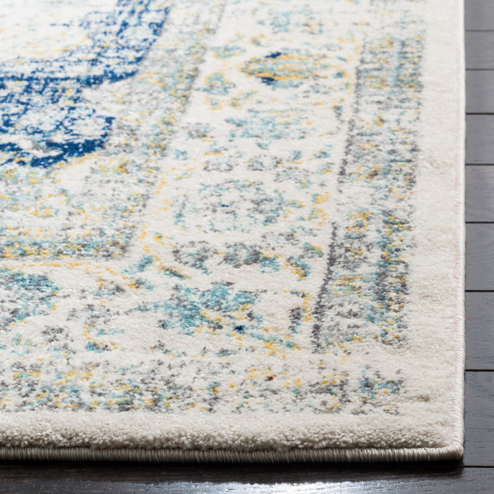 Annette Oriental Ivory/Blue Area Rug Langley Street® Rug Size: Runner 2'2" x 9'