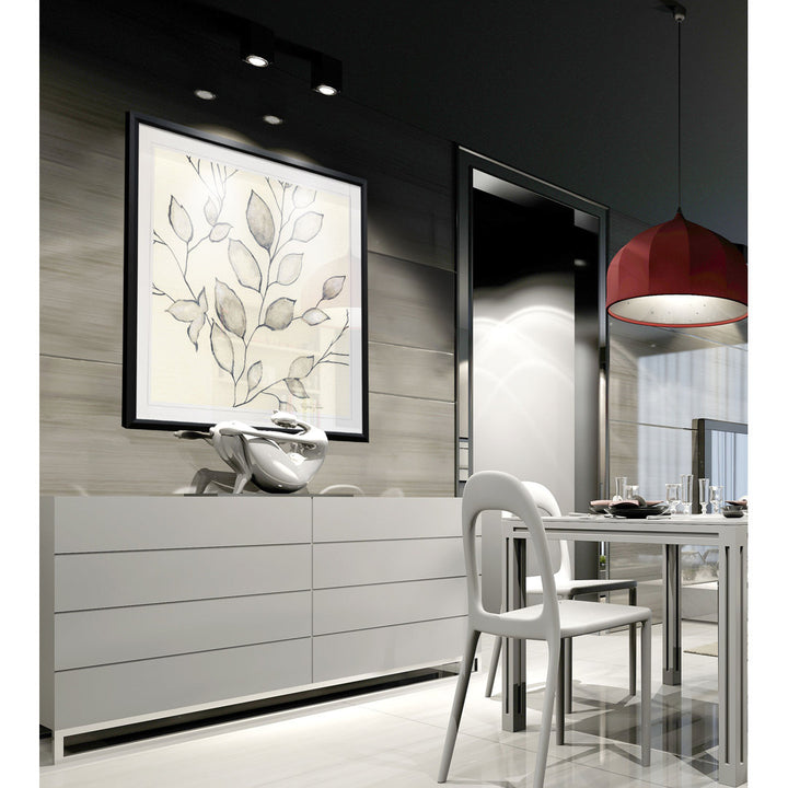 Whispering Leaves II - Painting Print Wade Logan® Size: 26.5" H x 26.5" W x 1.5" D Format: Black Plastic Framed