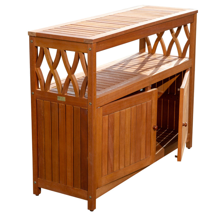 Buecker Wooden Buffet and Console Table Highland Dunes Color: Natural Oil