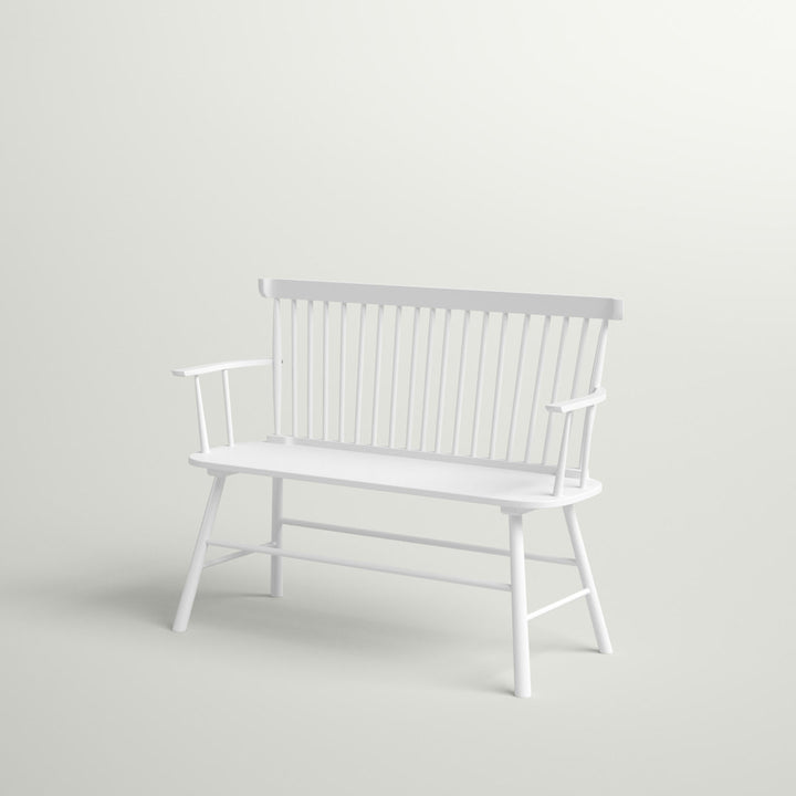 Karlovy Wood Bench Dovecove Color: Stark White