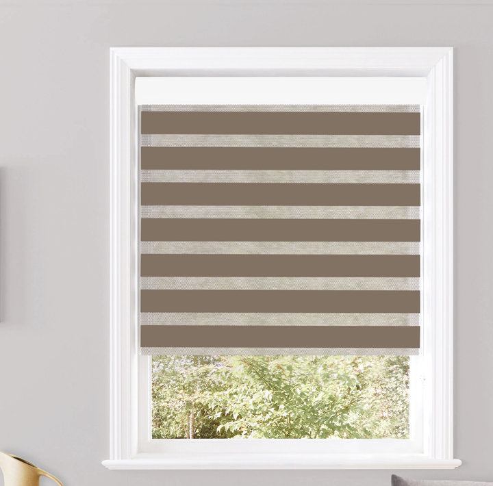 Robbe Semi-Sheer Roller Shade Wade Logan® Blind Size: 27"W x 84"L Finish: Taupe