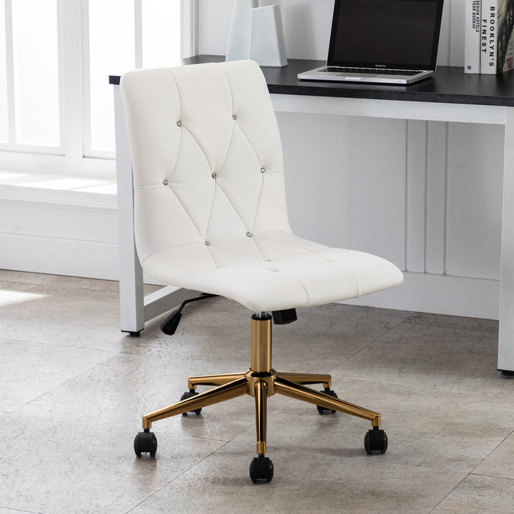 Uriel Task Chair Everly Quinn Upholstery Color: White