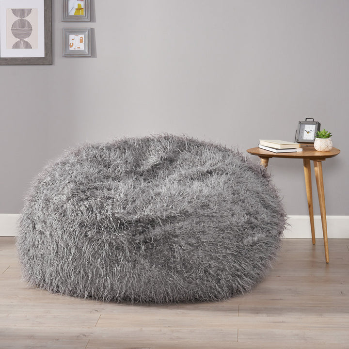 Large Classic Bean Bag Mercer41 Fabric: Gray Polyester