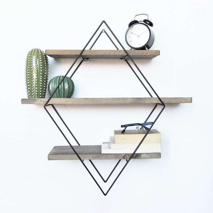 Alyssa 3 Piece Diamond Solid Wood Tiered Shelf Mistana™