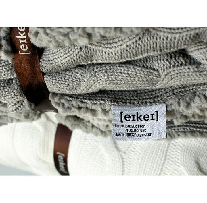 Cable Knit Sherpa Oversized Faux Sheepskin Lined Cozy Throw Sweety Pie Inc