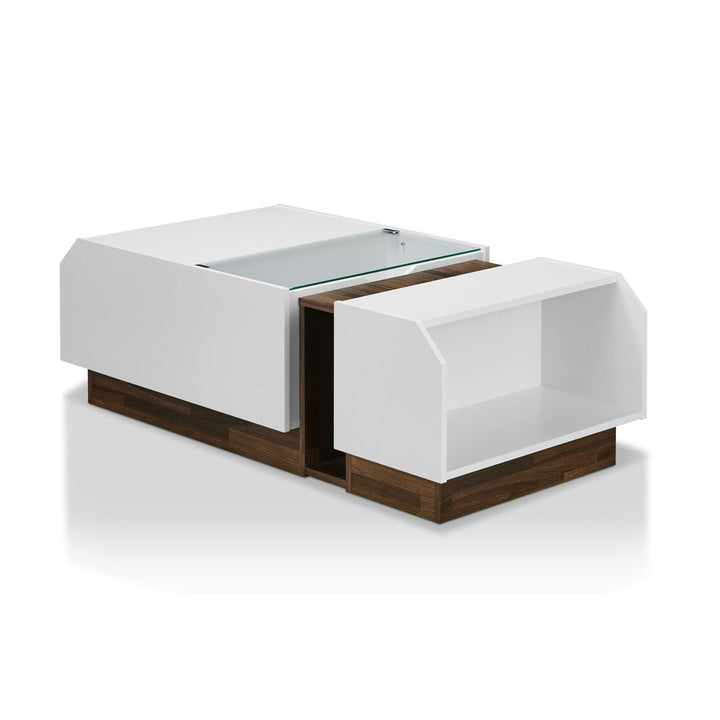 Dundas Block Coffee Table with Storage Wade Logan®