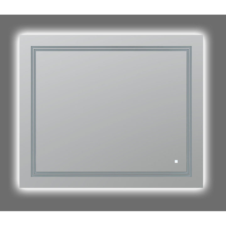 Soho LED Mirror with Defogger and Dimmable, Backlit + Front Lit. AQUADOM Size: 36" H x 40" W