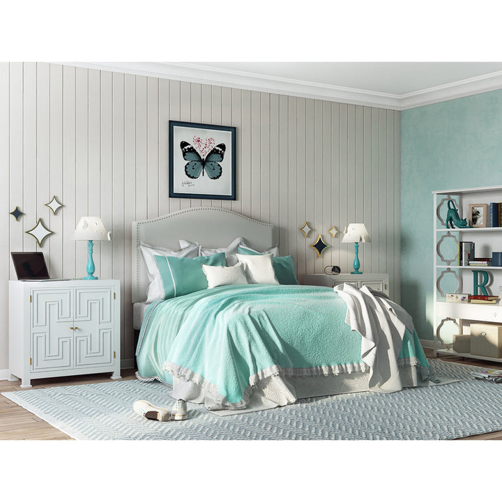 Snowhill Upholstered Panel Headboard Mercury Row® Size: King Upholstery: White