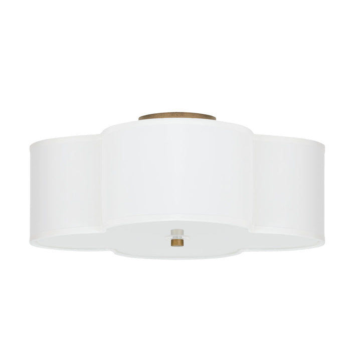 Tangela Unique/Statement Geometric Semi Flush Mount Greyleigh™ Size: 8.25" H x 18" W