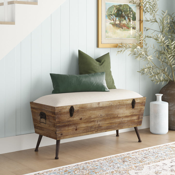 Annie Solid Wood Flip Top Storage Bench Sand & Stable™