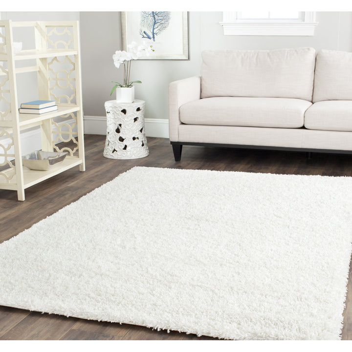 Assar White Area Rug Wade Logan® Rug Size: Square 9'