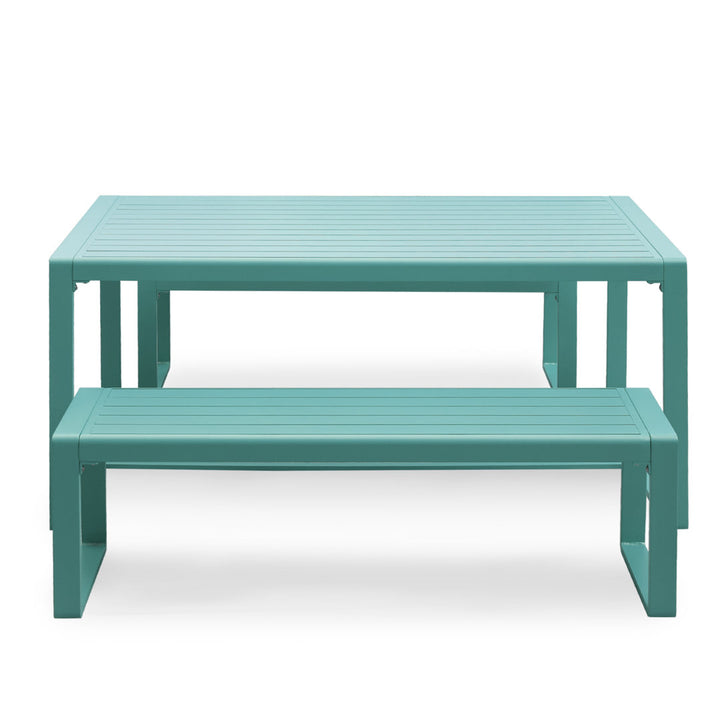 Marya Rectangular 63" Long Dining Set Hokku Designs Frame Color: Green