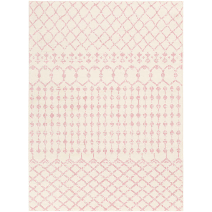 Amilla Geometric Pale Pink/Cream Area Rug Langley Street® Rug Size: Rectangle 7'10" x 10'2"