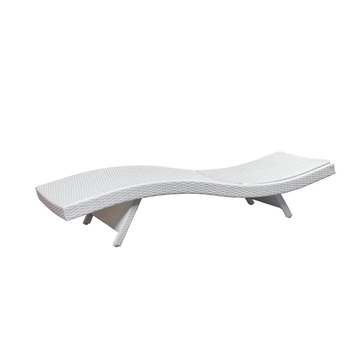 Mirabel 79'' Long Reclining Single Chaise (Set of 2) Etta Avenue™ Color: White