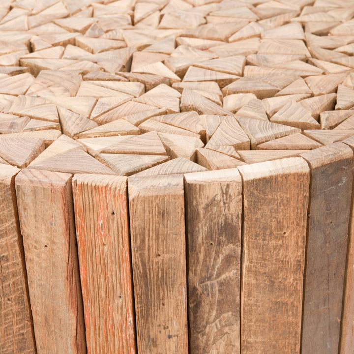 Hopper Solid Wood Drum End Table Loon Peak®