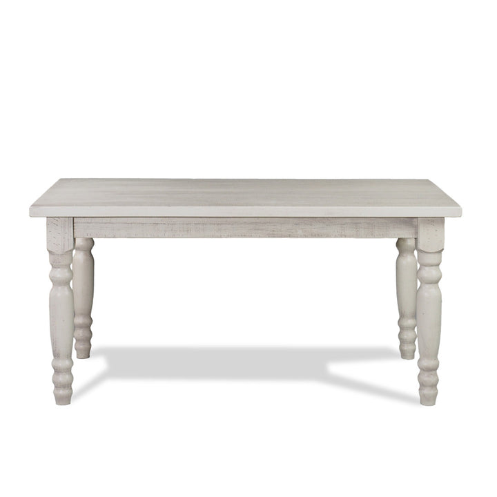 Valerie Dining Table Grain Wood Furniture Color: Off White