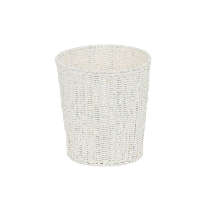Bimal Paper Rope Gallon Waste Basket Bayou Breeze Color: White Capacity: 2 (Gallons)