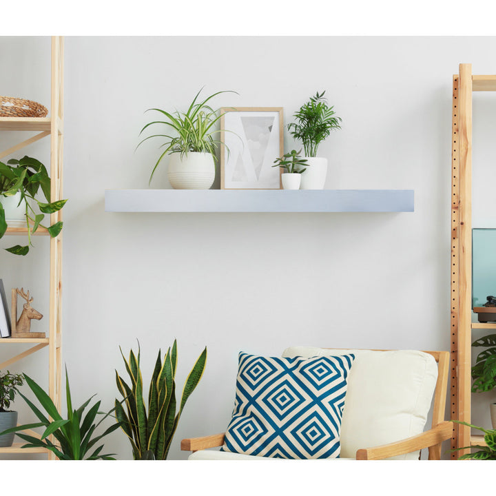 Rayne Floating Shelves Latitude Run® Size: 3" H x 36" W x 4" D Finish: Gray