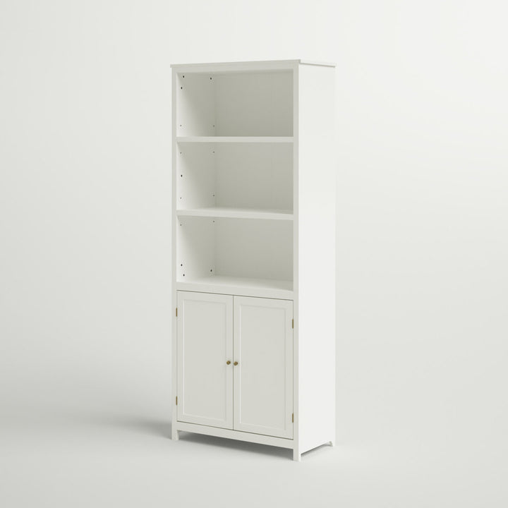 Aydan 71.5" H x 29" W Standard Bookcase Three Posts™ Color: White