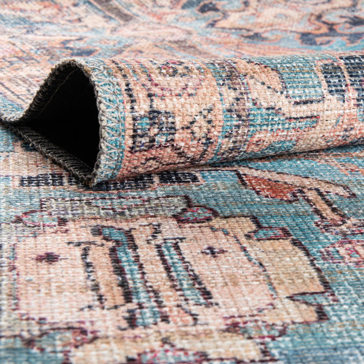 Enger Blue Area Rug Mistana™ Rug Size: Square 7'3"