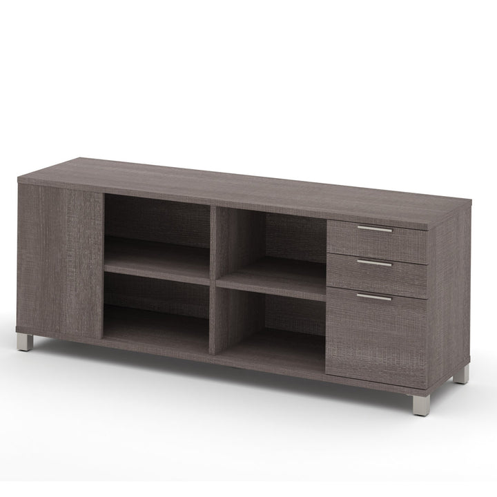 Idael 3 - Drawer Filing Credenza Ivy Bronx Color: Bark Gray