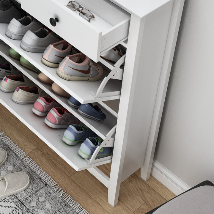 16 Pair Shoe Storage Cabinet Red Barrel Studio®