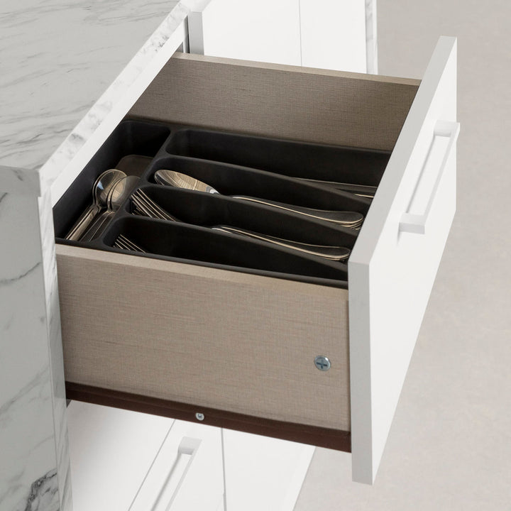 Myro 47.25'' Wide Kitchen Island South Shore Base Finish: White