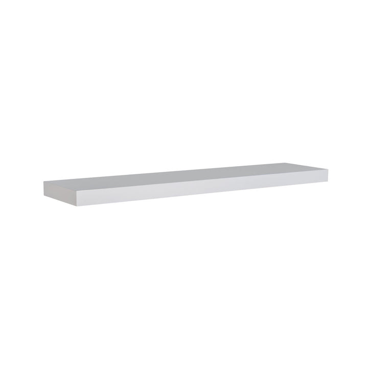 Sherice Floating Shelf AllModern Size: 1.97" H x 36.23" W x 10.24" D Finish: White
