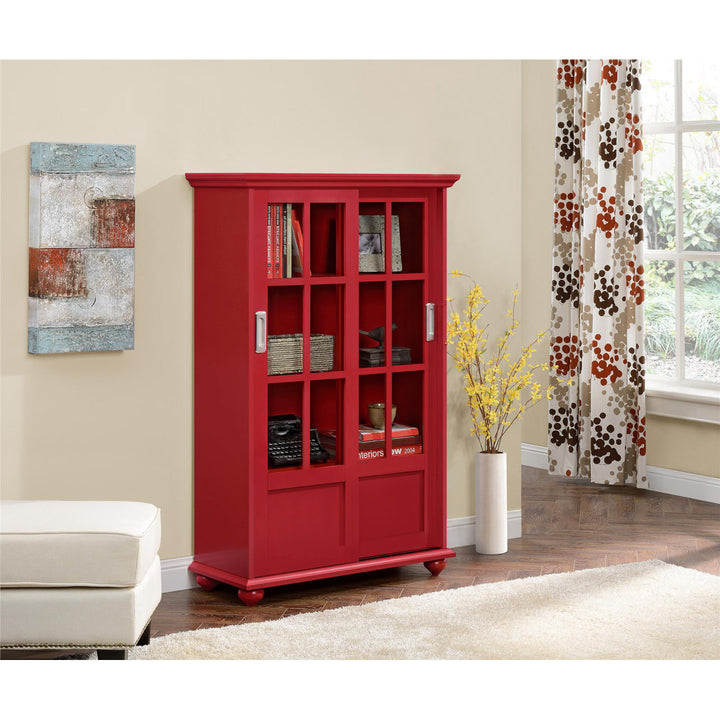51" H x 31.75" W Standard Bookcase Andover Mills™ Color: Red
