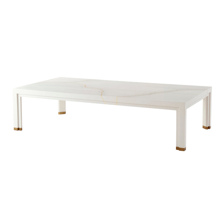 Anthony Cox Solid Wood 4 Legs Coffee Table Theodore Alexander