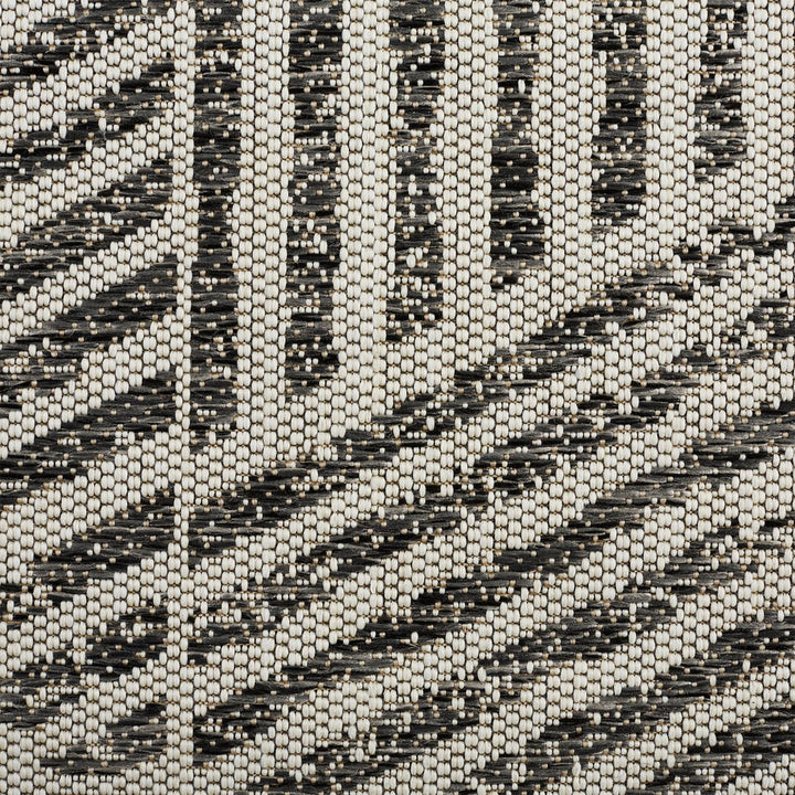 Silva Geometric Gray/White Indoor / Outdoor Area Rug AllModern Rug Size: Rectangle 7'10" x 10'