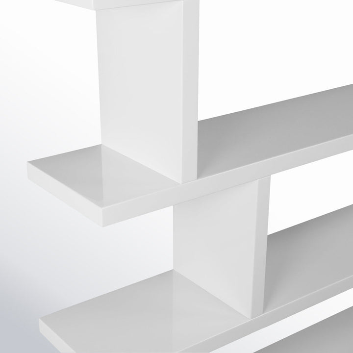 Annora 63" H x 63" W Geometric Bookcase AllModern Color: White