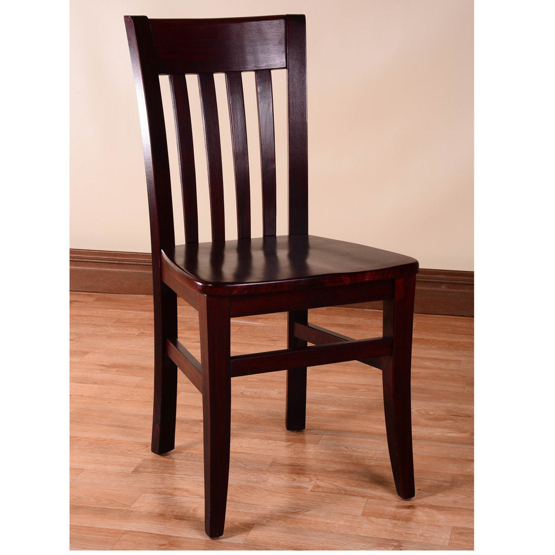 Henson Solid Wood Dining Chair (Set of 2) Breakwater Bay Color: Dark Mahogany