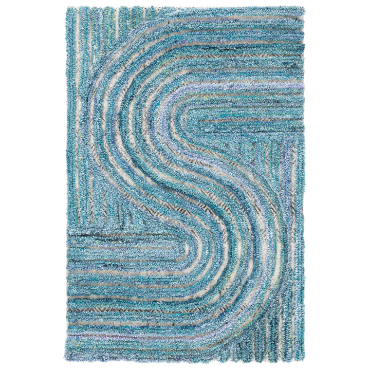 Stalvey Hand Tufted Performance Abstract Rug George Oliver Rug Size: Rectangle 5' x 8'