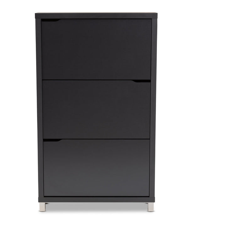 Cade 18 Pair Shoe Storage Cabinet Rebrilliant Finish: Gray
