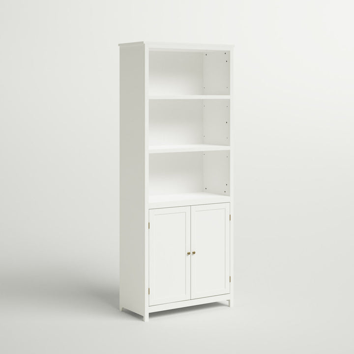 Aydan 71.5" H x 29" W Standard Bookcase Three Posts™ Color: White