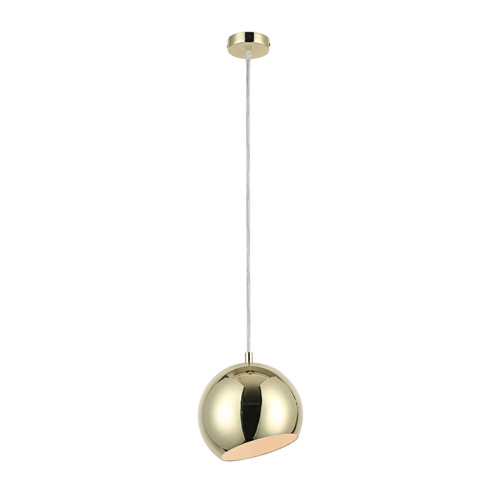 Monterey 1-Light Single Globe Pendant Orren Ellis Finish: Plated Gold