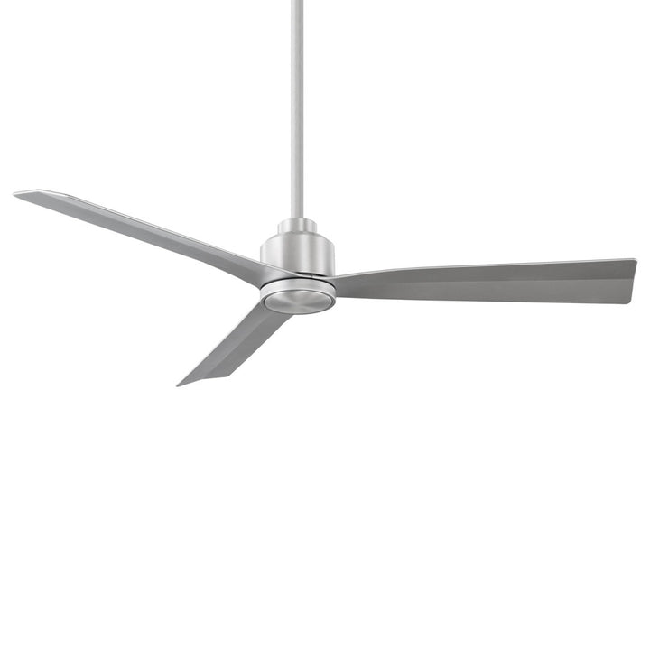 52" Smart Home Compatible 3 Blade Smart Ceiling Fan with Remote WAC Limited Fans Finish: Brushed Aluminum, Accessories: Without Light Kit