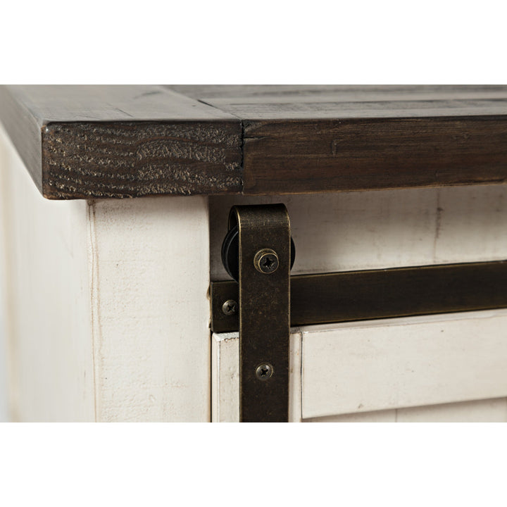 Solid Wood Coffee Table with Storage Sand & Stable™ Table Base Color: White