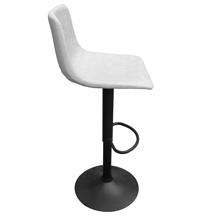 17 Stories Tilbury Modern Adjustable Bar Stool With Footrest & 360-Degree Swivel 17 Stories Upholstery: Light Gray, Number of Stools: 2