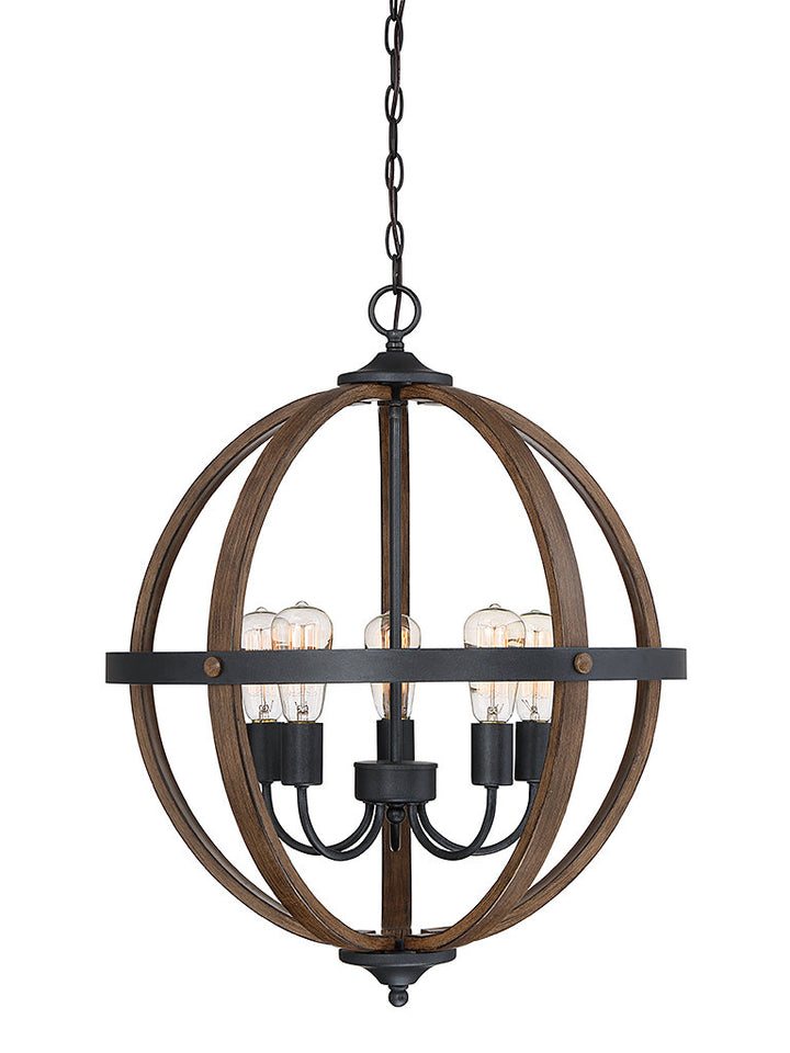 Barreras 5 - Light Unique / Statement Globe Chandelier Three Posts™