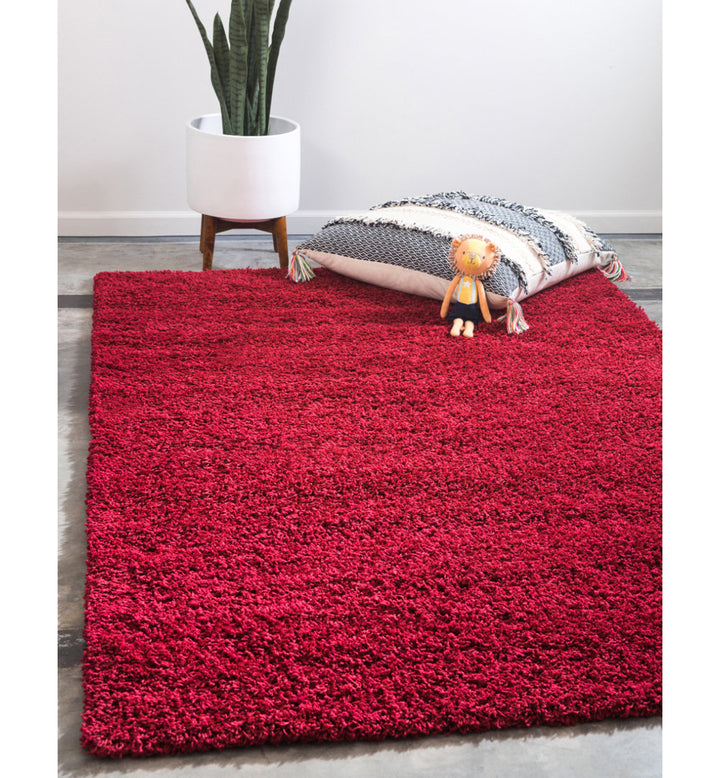 Angeline Cherry Red Area Rug Ebern Designs Rug Size: Rectangle 9' x 12'2"